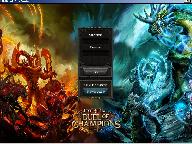 Страница авторизации в игре