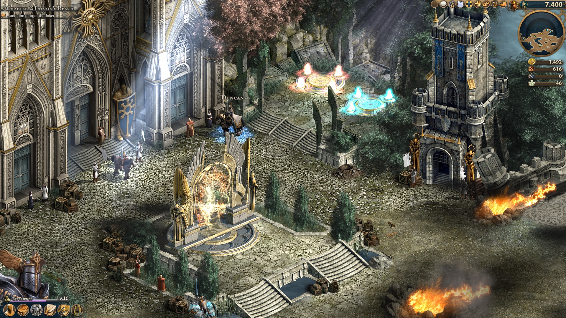 Внутри города Might & Magic Heroes Online