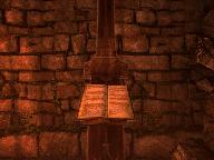 На этой доске&nbsp; вели счет во время охоты. Последняя запись датирована 564 годом СД - чуть более десяти лет назад, как раз перед Вторым Затмением. Имя Монтбад несколько раз встречается на доске. Видимо он был заядлым охотником.