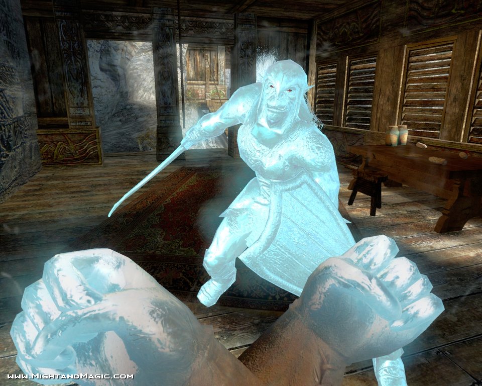 Вот как замораживает стихия воды