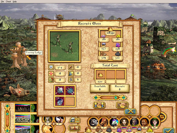 Heroes 4 - Нанимаем эльфов