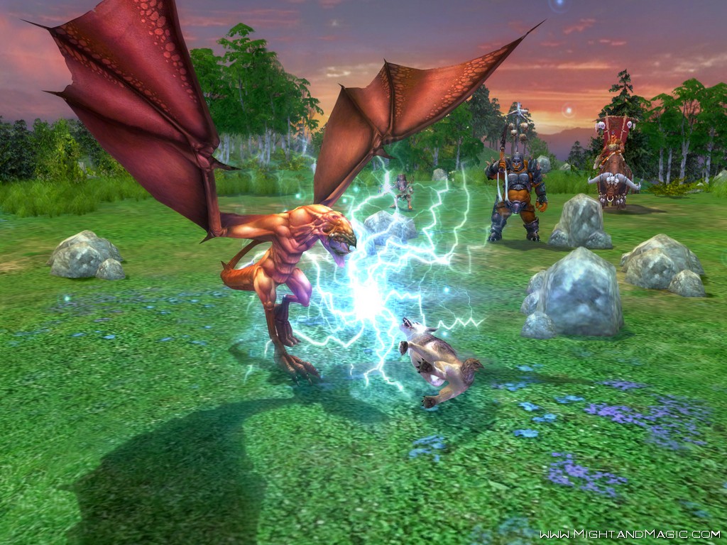 Электрическим разрядом, Виверн безжалостно убивает волка