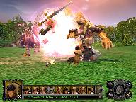 Анимация орков в бою очень динамична.