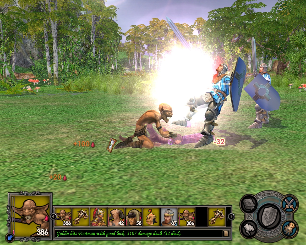 И вновь мощный удар гоблинов.