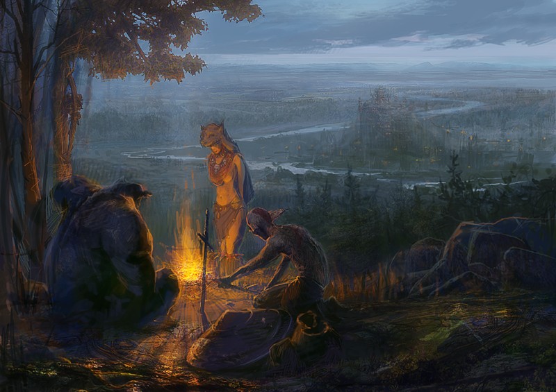 Картина, Повелители Орды: У костра... :)