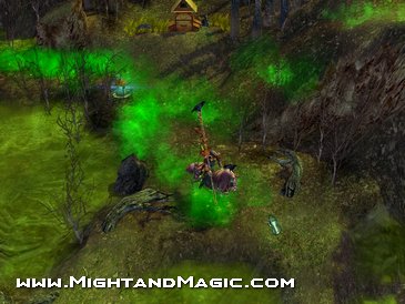 Некроман осматривает здешние владения.Вся сила некромантов в вороне:)