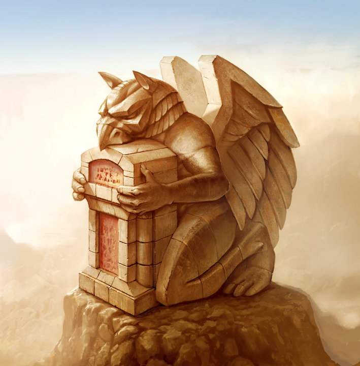 Каменная гаргулья.