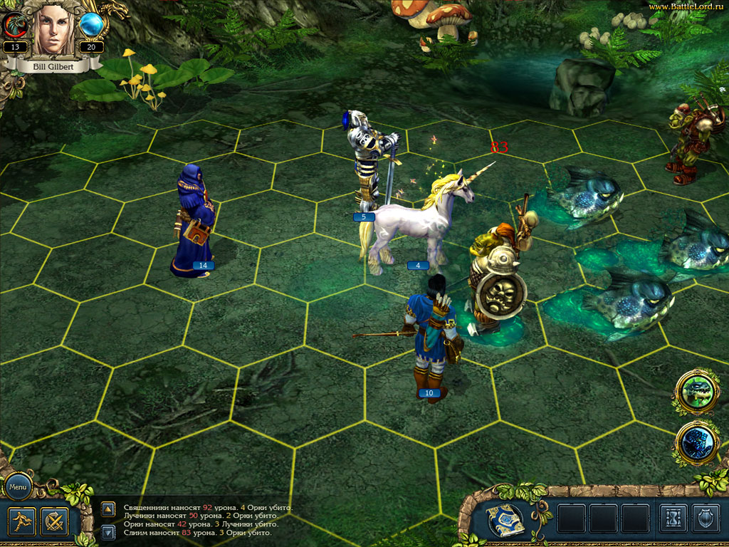 King&rsquo;s Bounty: Легенда о рыцаре - В лесах мы наткнулись на орков, они не захотели уступить дорогу нашей команде... Как всегда пришлось сражаться.