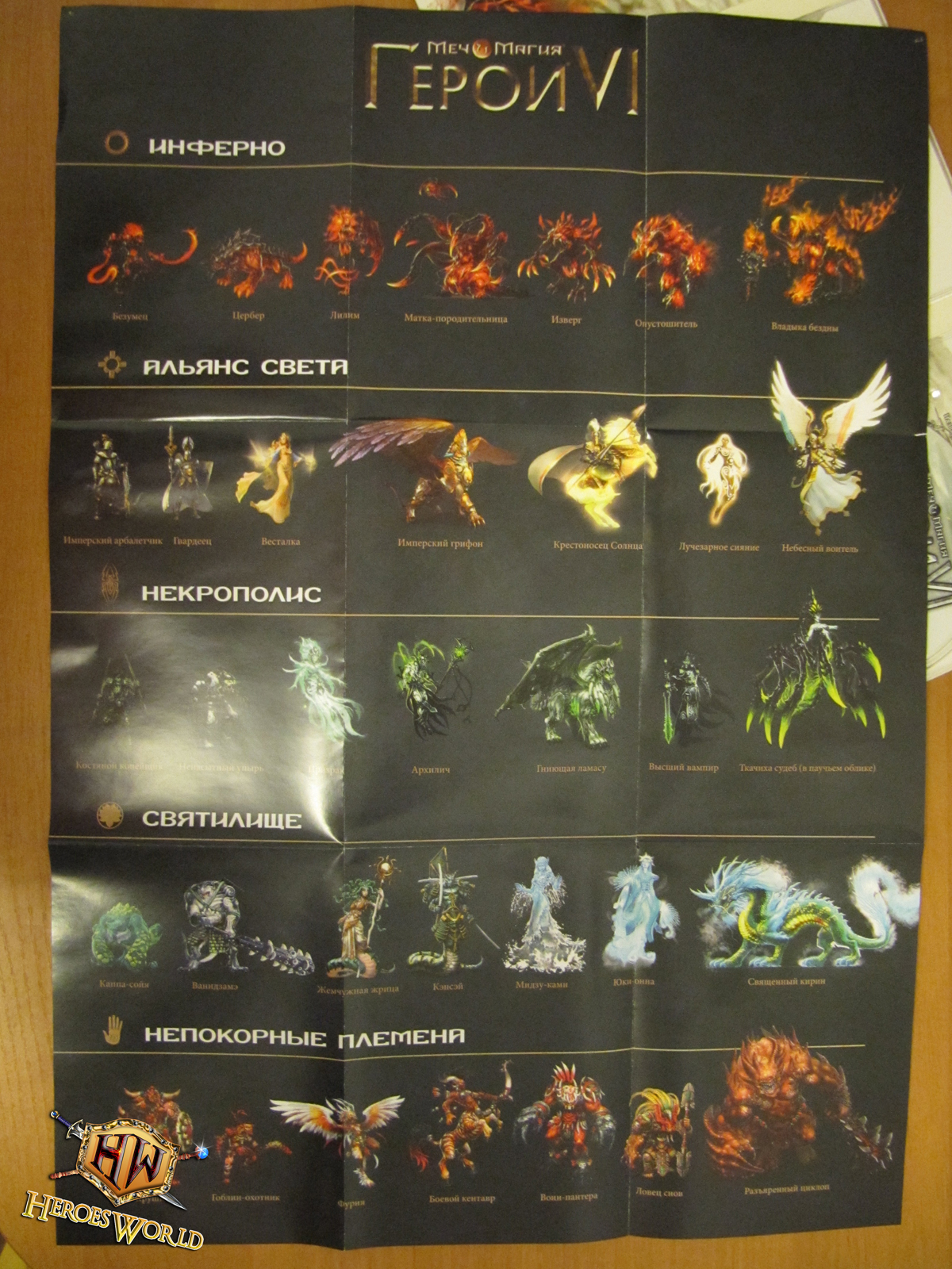 Heroes 6 - Фото коллекционного издания. Плакат.