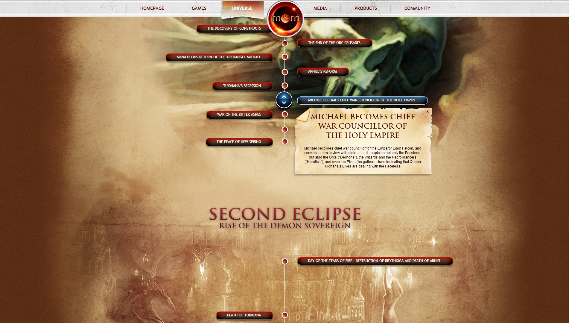 Михаил становится главным военным советником Священной Империи