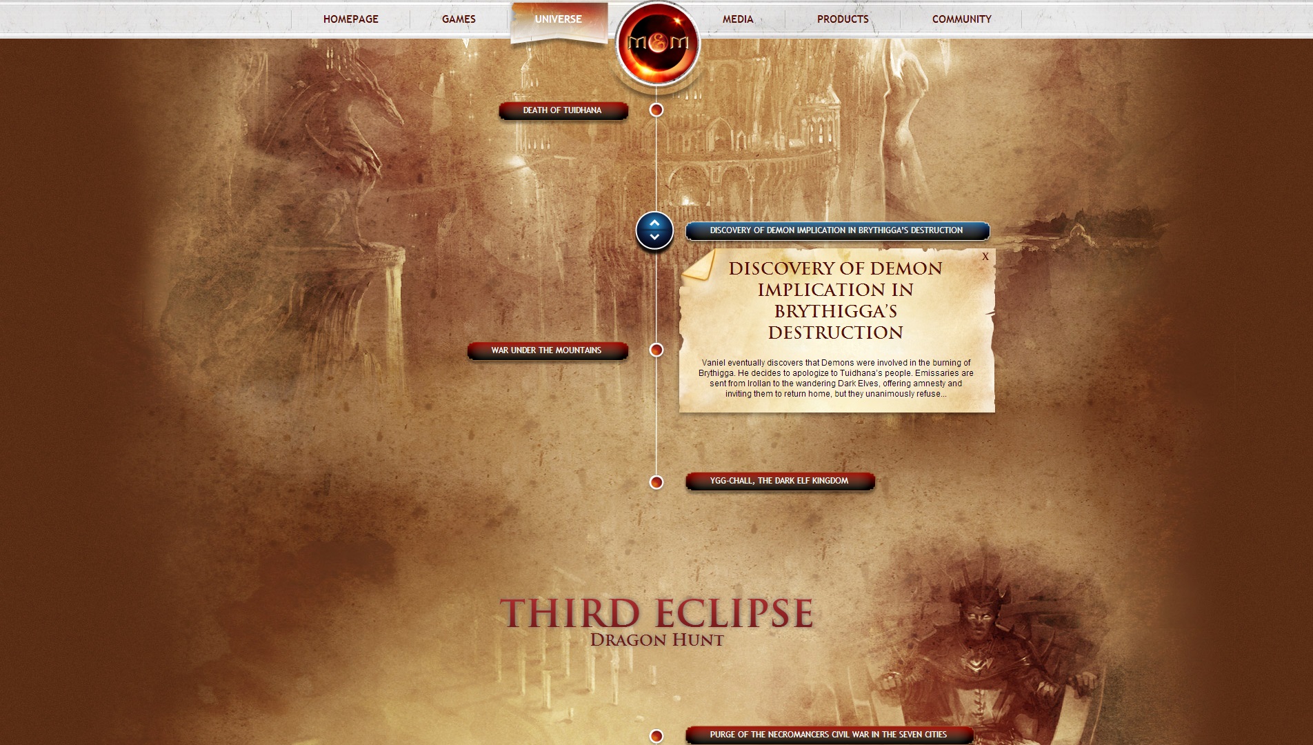 Открытие причастности демонов к разрушению Brythigga