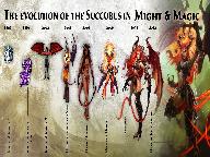 Эволюция суккубов в Might & Magic