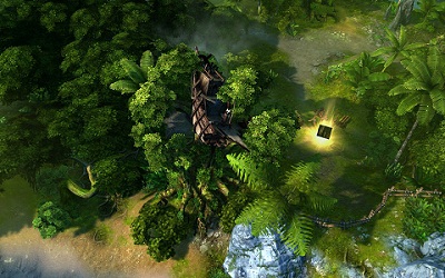 Меч и Магия: Герои 6 - MIght and Magic: Heroes VIКорабль потерпевший крушение и выбрашенный на живописный зеленый берег.