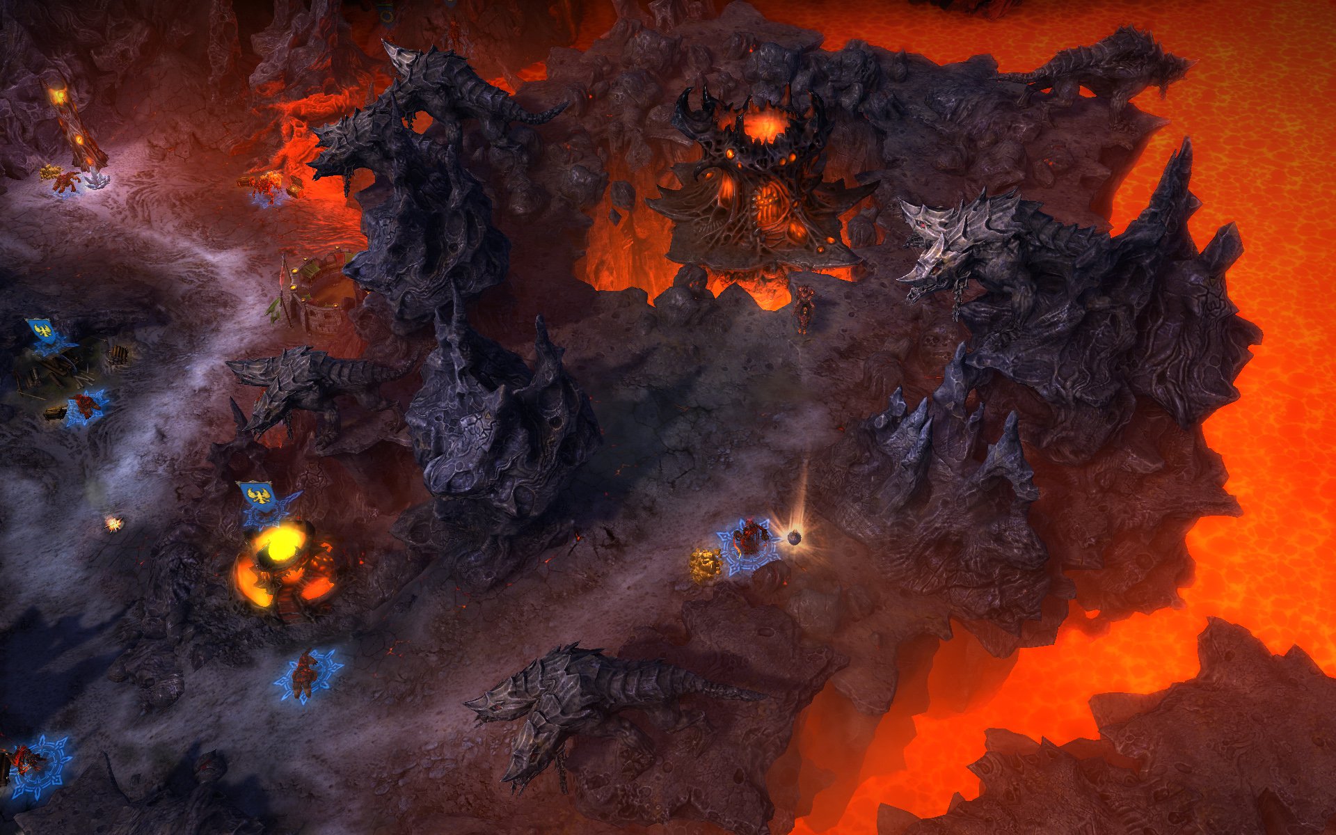 Меч и Магия: Герои 6 - Might and Magic: Heroes VI  Бесплодные земли Инферно, омываемые раскаленной лавой.