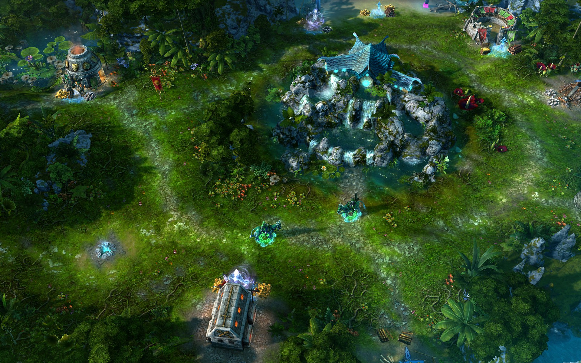 Герой  Sanctuary  исследует территорию.