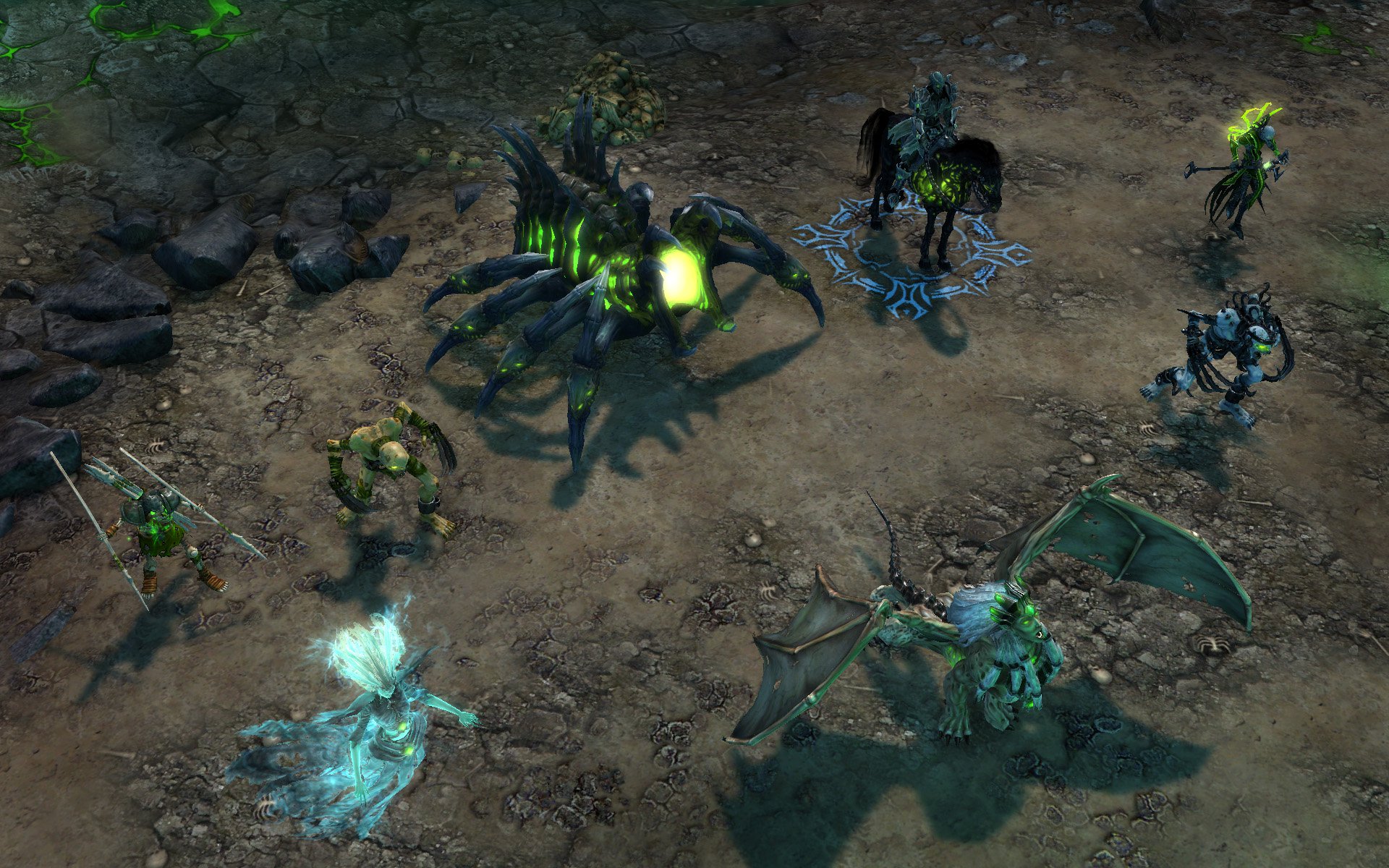 Меч и Магия: Герои 6 - Might and Magic: Heroes VI  Осада замка армией фракции Некрополис.