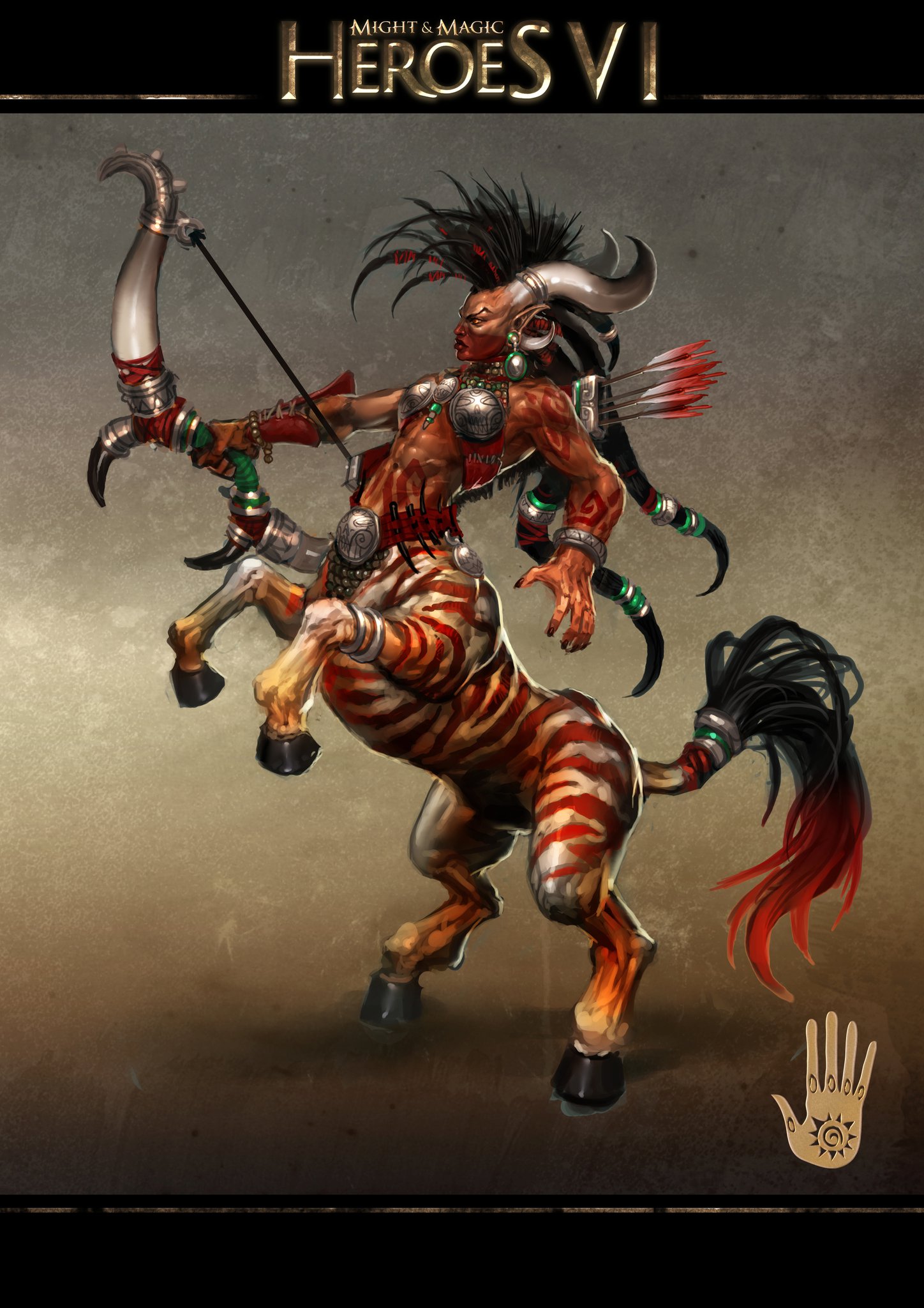 Кентавр Мародер - Элитный юнит фракции Орков (Stronghold) из Героев 6 (Heroes VI)